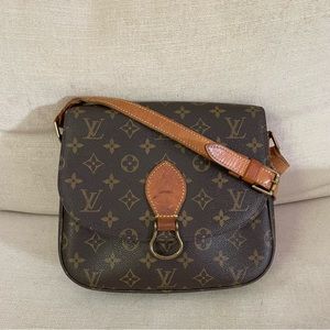 Authentic Louis Vuitton Monogram Saint Cloud GM Bag TH0959